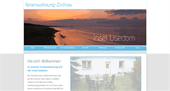 Desktop Screenshot of ferienwohnung-zirchow.de